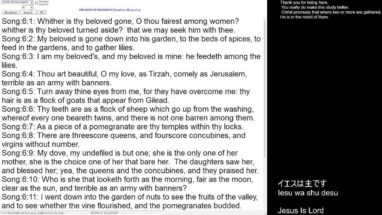 Song of Solomon 6 [Not for children]