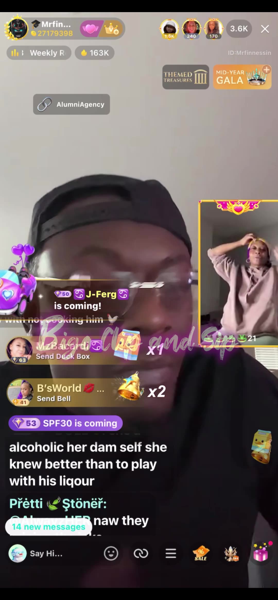 Finesse talks to 21 in the box after stealing Droskis door dash liquor 7/17/25 #bigoclipandsip