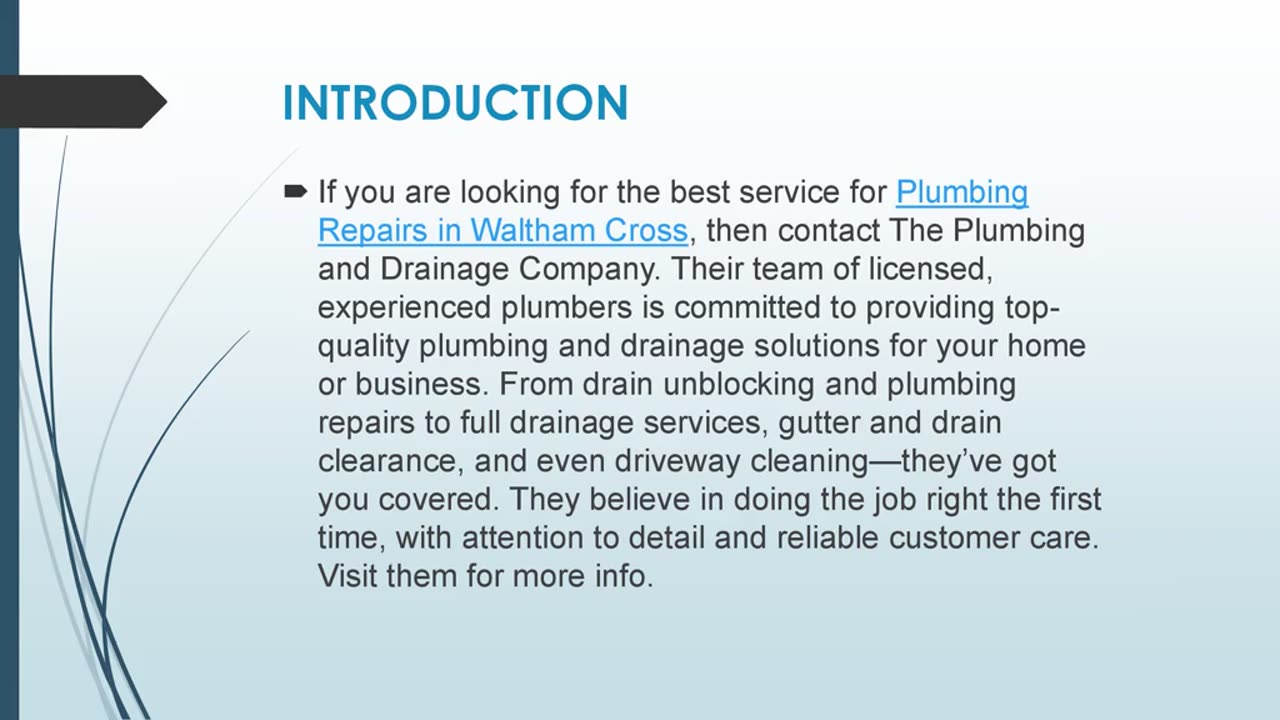 Best Plumbing Repairs in Waltham Cross