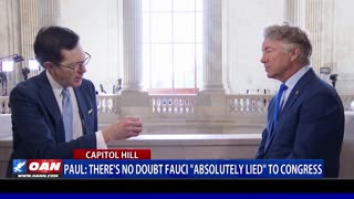 Paul: There’s No Doubt Fauci “Absolutely Lied” To Congress