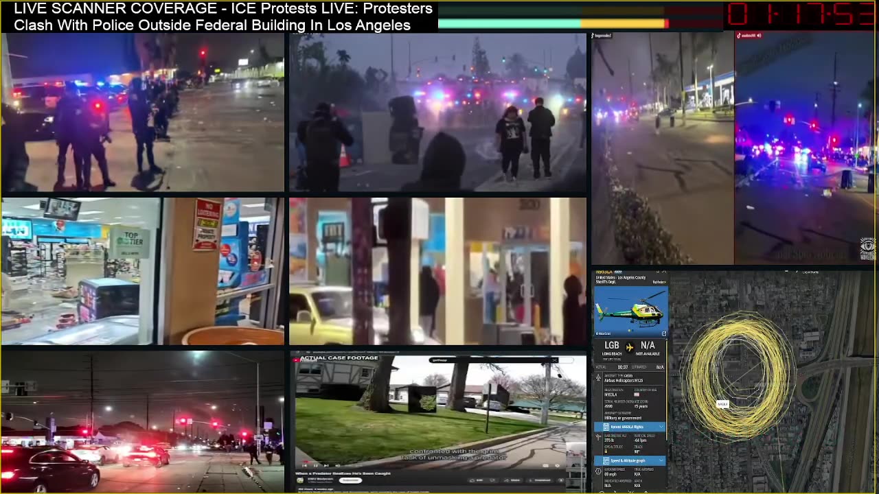 Los Angeles Civil Unrest - Anti-ICE mobs flood streets as chaos unfolds in Los Angeles