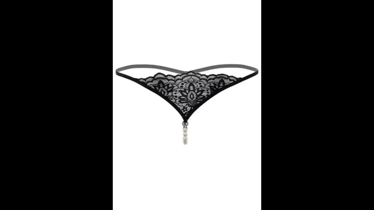 Unisex vstrings Beaded underwearseed beadsmales underwear- Pearl Womens crotchless Beaded G- string