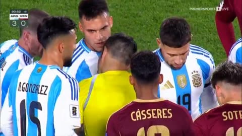 Match de Qualification pour la coupe du monde de soccer 2026 Venezuela vs Argentine