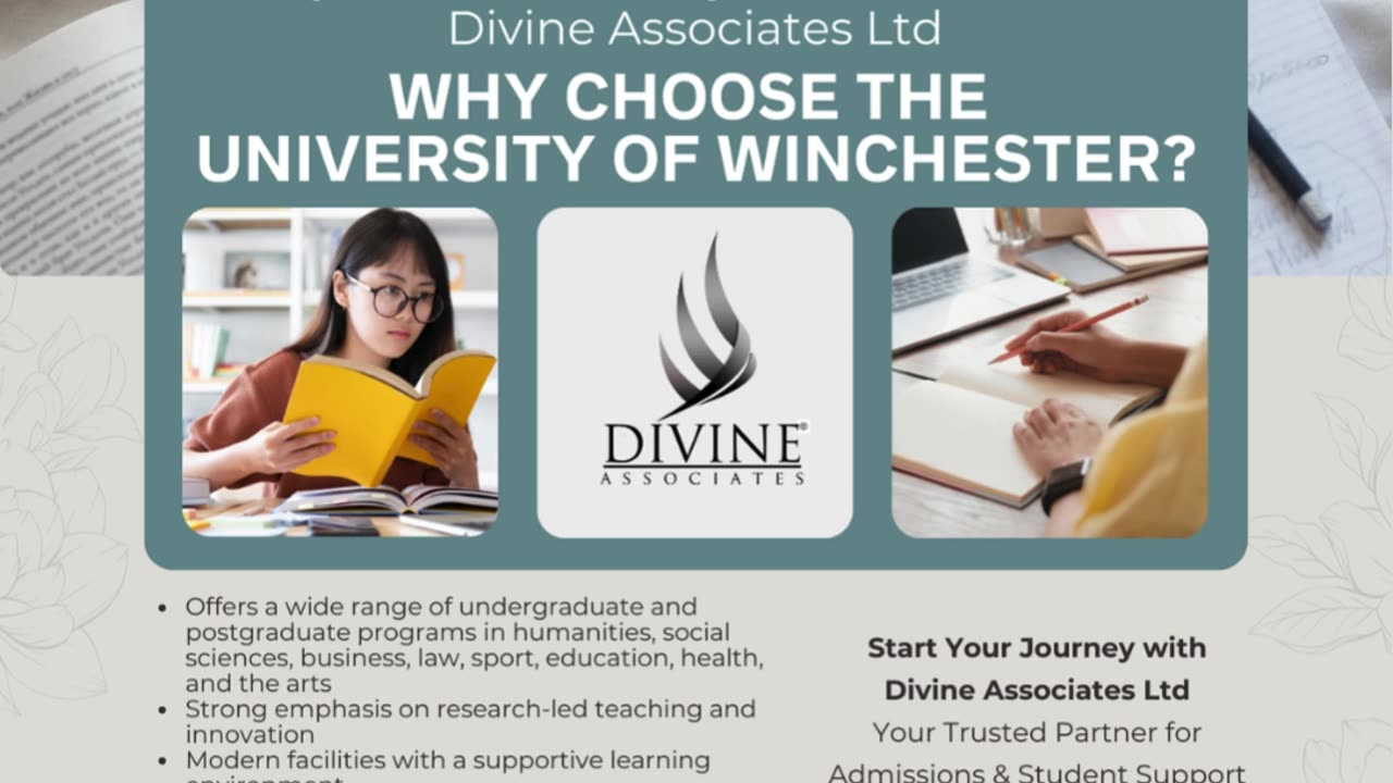 Shape Your Future at Winchester University with Divine Associates Ltd