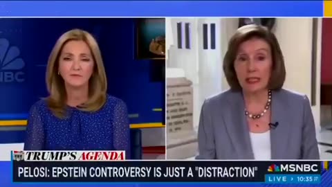 Nancy Pelosi says the Epstein story is a "distraction" from Pres. Trump's budget
