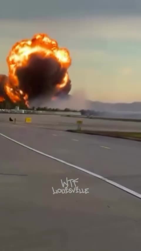 UPS plane crash this evening outside Louisville