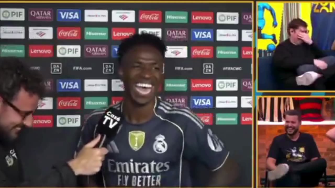 Vinicius Jr bursts into laughter on live TV after AWKWARD Xabi Alonso question
