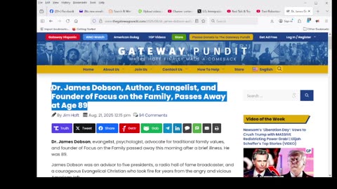 Dr. James Dobson, Author, Evangelist, and Founder of Focus on the Family, Passes Away at Age 89