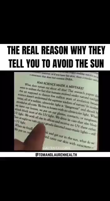 ⛔️Is this the real reason they tell you to avoid the Sun?