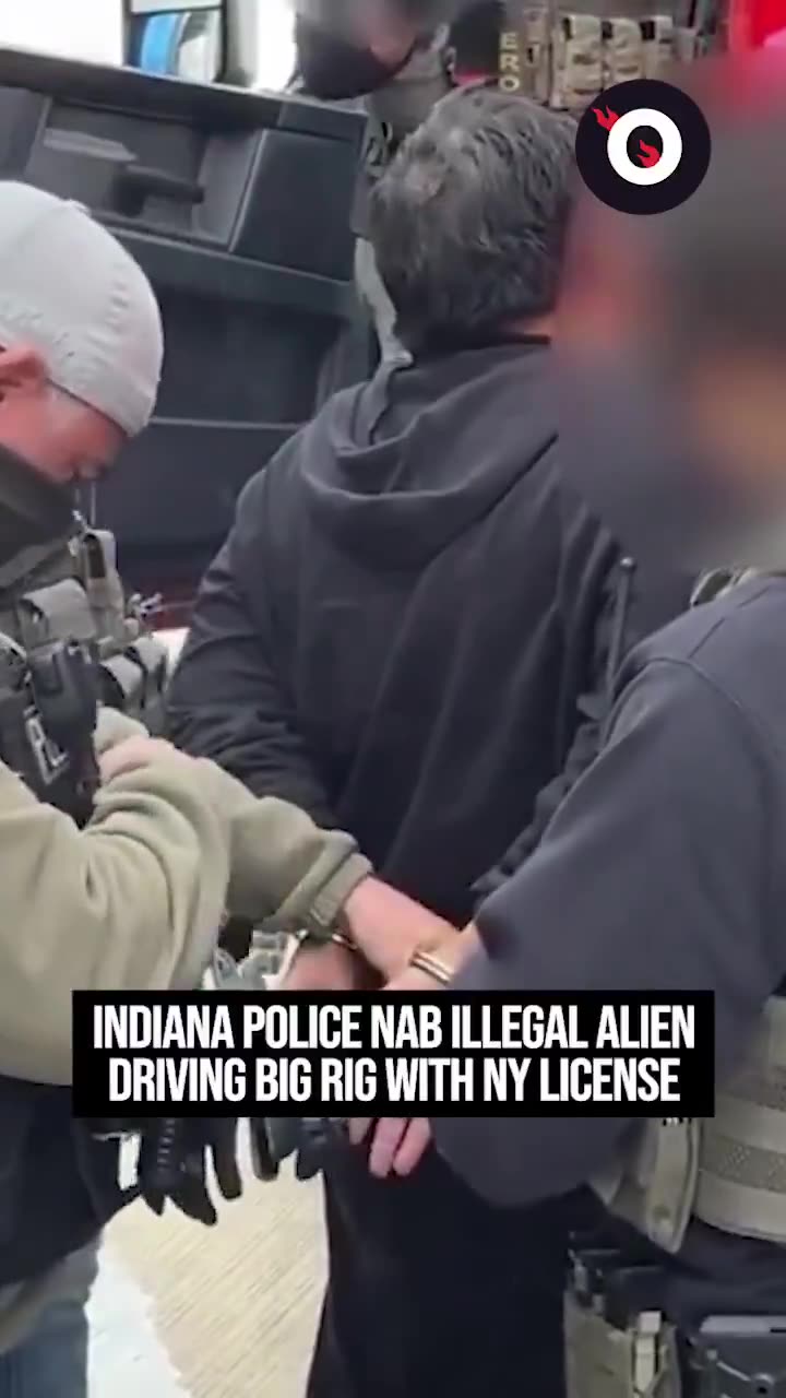 Indiana Police have arrested an illegal immigrant driving a semi-truck with a New York license..
