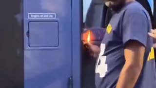 When immigrants tried to burn a bus in Leeds. Keir Starmer has often said that the problem