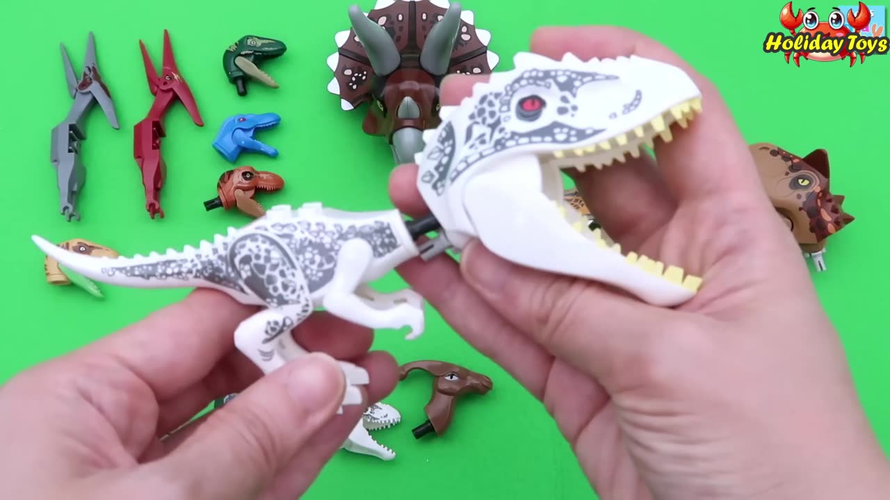 Play Dinosaur Puzzles and Match Heads to Bodies