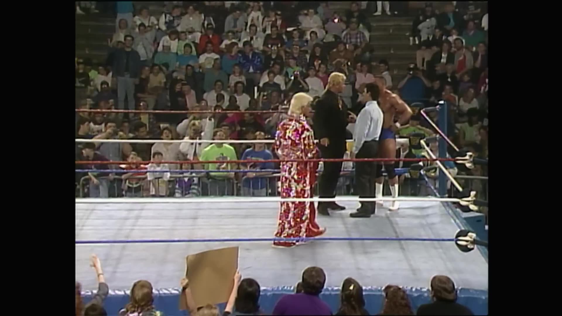 Undertaker’s close call with Berzerker’s sword; WWE Superstars, April 25, 1992