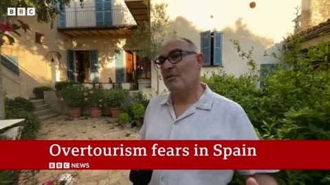 Spain anti-tourism protests take place across the country | BBC News