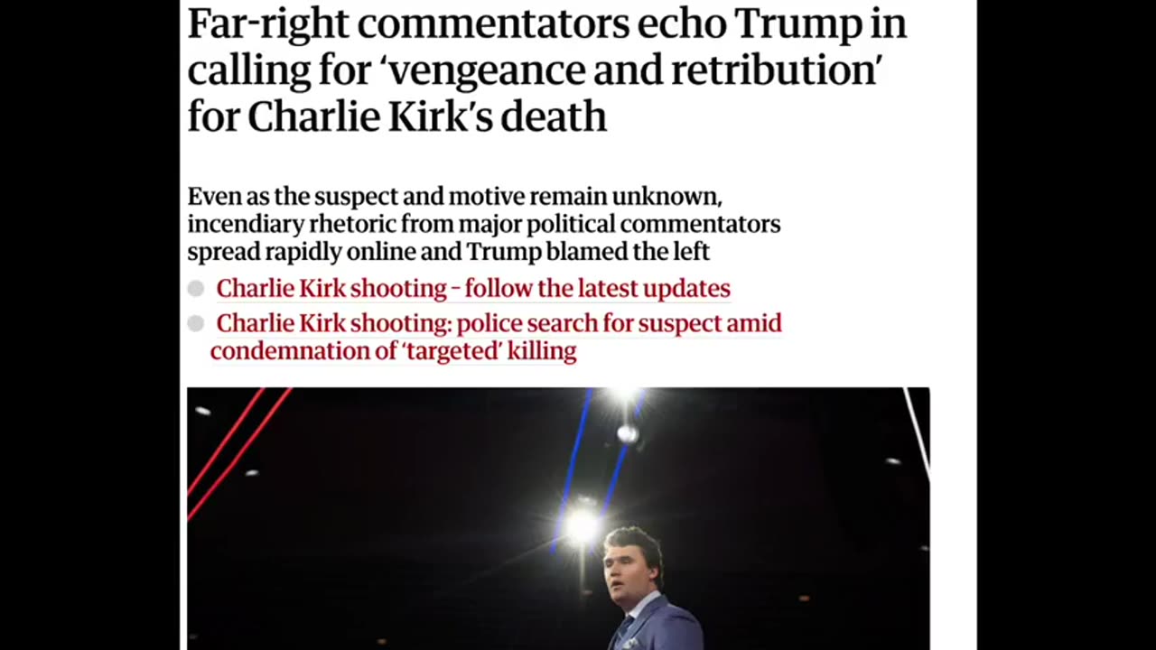 Charlie Kirk The Character Is DEAD But The Actor, NOT So Much by a Call For An Uprising