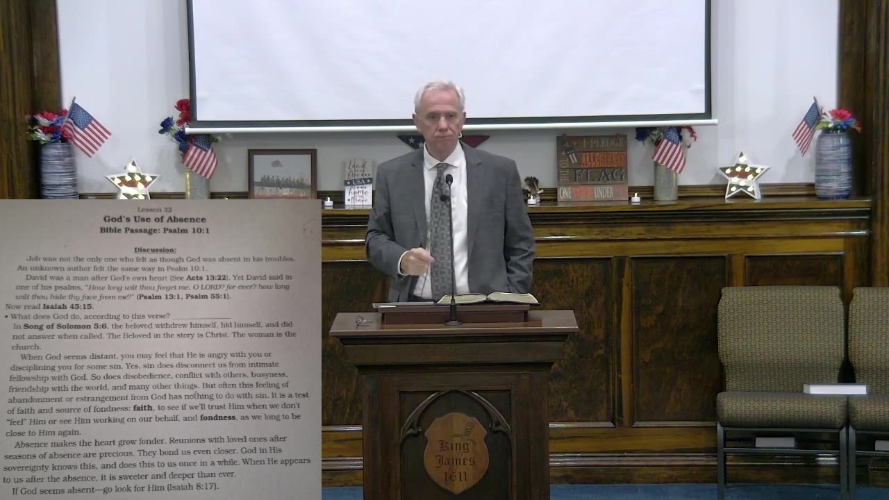 God's use of absence