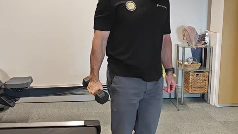 Bent arm anterior shoulder raise