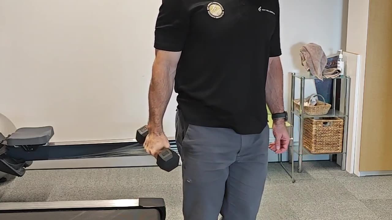 Bent arm anterior shoulder raise