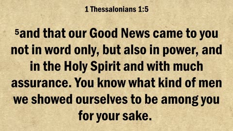 1 Thessalonians 1