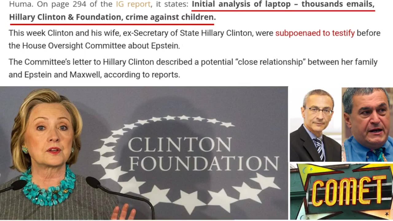 FOLLOW THE MONEY: The Clintons and their human trafficking connections to ...