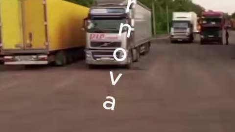 Russians Don't Dare Approach Town Outside of Moscow Taken Over by Migrant Truck Drivers