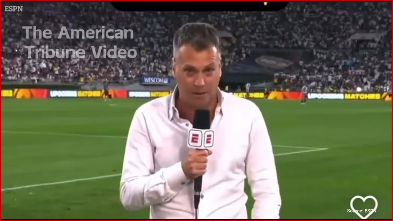 WATCH: ESPN Host Collapses Live on Air While Reporting from Soccer Stadium in California
