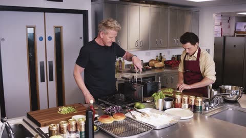 Tom Holland and Gordon Ramsay Bond Over A Spicy Fried Chicken Sandwich