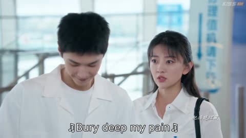 azan & Song Ran the white olive tree azan & Song Ran at the airport and hug each other episode 22