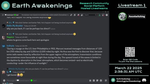 Earth Awakenings - Livestream 1 - #3056