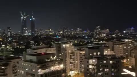 This was the moment of the sirens in Tel Aviv.