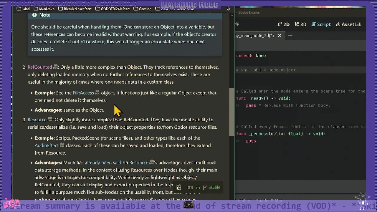 Godot Engine Day 10 - Live RECAP