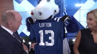 June 4, 2025 - WTHR's Chuck Lofton Presented with Indianapolis Colts Jersey
