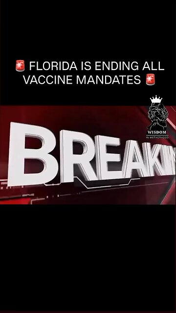 Florida Is Ending All Vaccine Mandates 😃🔥