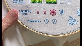 Embroidery (Lesson 7): Lazy Daisy Stitch