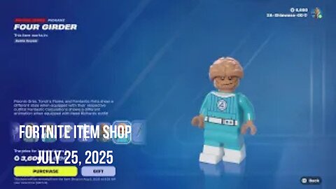 Fortnite Item Shop|July 25, 2025(*New* Fantastic Four Bundle & More)