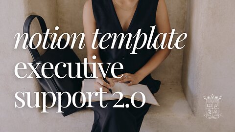 Executive Assistant Dashboard 2.0 | Notion Template for Business