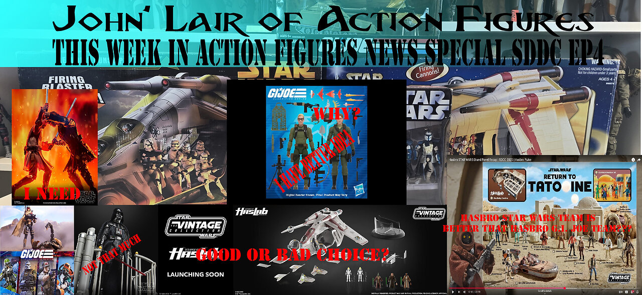 This week in Action figures news Episode 4 Special SDCC my thoughts and much more