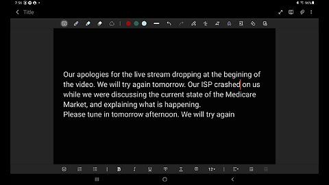 Medicare Rant - stream crashed, tune in tomorrow please