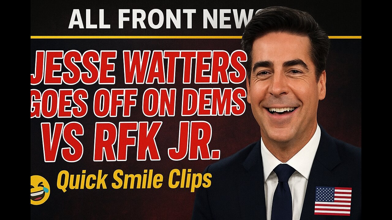 All Front News: Jesse Watters goes off on Dems vs RFK Jr. Plus quick smile clips