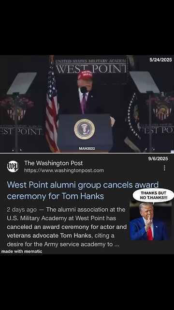 West Point says Thanks but NO T.HANKS!!!