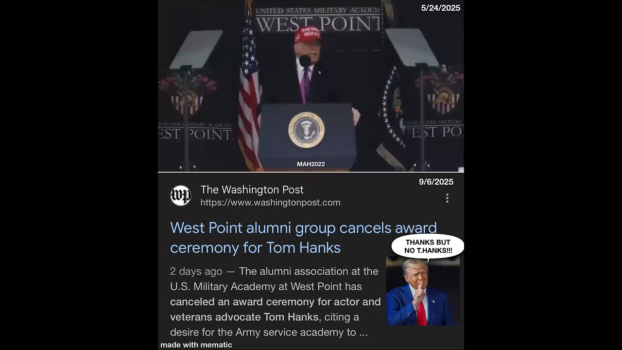 West Point says Thanks but NO T.HANKS!!!