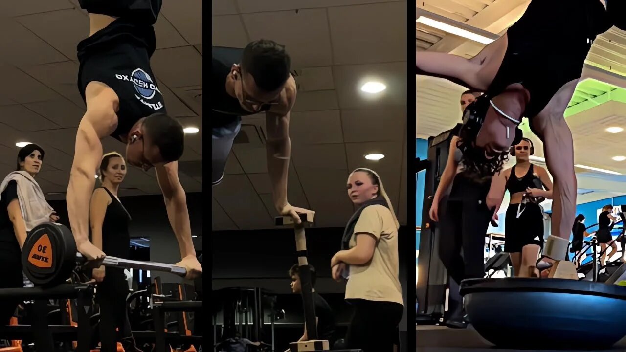 🔥Scaring People in The Gym With Calisthenics #94