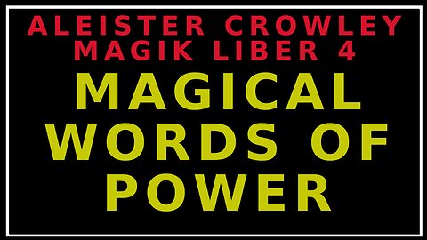 Unveiling Aleister Crowley's Liber 4: Several Unsound Words and Ideas