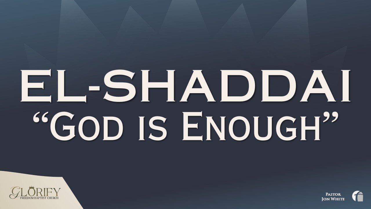 El-Shaddai - God Is Enough