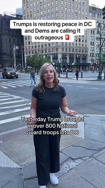 Captioned - Trump restores the peace in DC