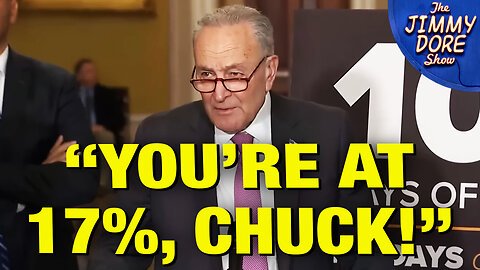 Chuck Schumer SCORCHED By Reporter Over His Cratering Polls!