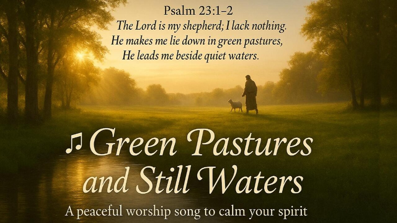 Psalm 23 Worship Song 🙏 | “Green Pastures and Still Waters” – Peaceful Christian Music