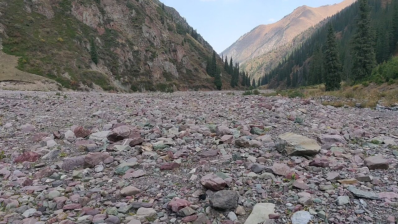проезд через реку в Кегеты