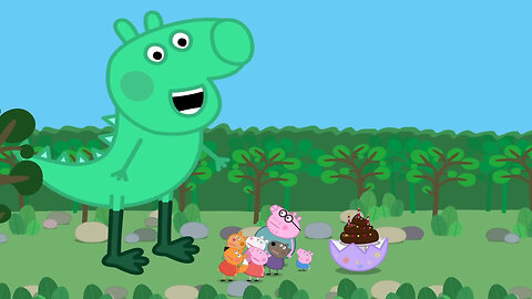 Peppa Pig is scared of Dinosaur | Peppa Pig Funny Animation