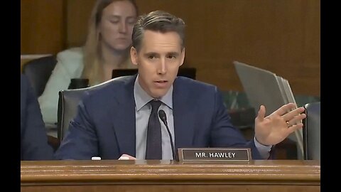 Josh Hawley Rips Into His Democratic Colleagues For Not Showing Up To The Joe Biden Hearing.